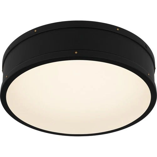 Matte Black LED Flush Mount from the Quoizel Flush Mount Collection - Picture 4 of 5