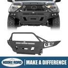 Hooke Road Steel Front Bumper w/Skid Plate Fit Toyota Tacoma 2012 2013 2014 2015