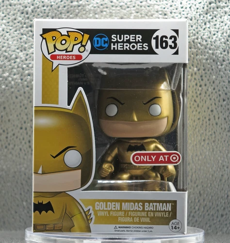 Funko POP! DC Superheroes Golden Midas Batman #163 (Vaulted, Exclusive)