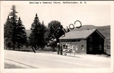 Real Photo Dealing's General Store & Shell Gas Hoffmeister Adirondacks NY E564