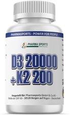Vitamin D3 + K2 - 240 Tabletten 20.000 I.E. + 200mcg …