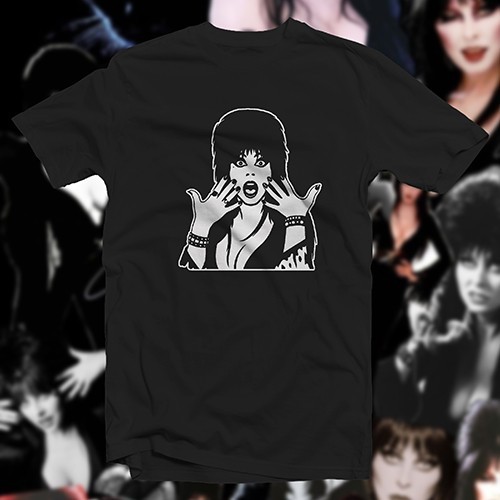 Elvira #1 T-SHIRT Vampira Morticia Adams Lilly Munster Women Television Horror - Picture 8 of 16