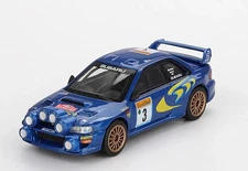 Mini GT 1/64 SUBARU IMPREZA WRC 1998 Monte Carlo Die Cast Model -BLUE-