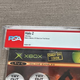 Halo 2 Xbox Factory Sealed WOW! - Graded PSA 9.6 B+