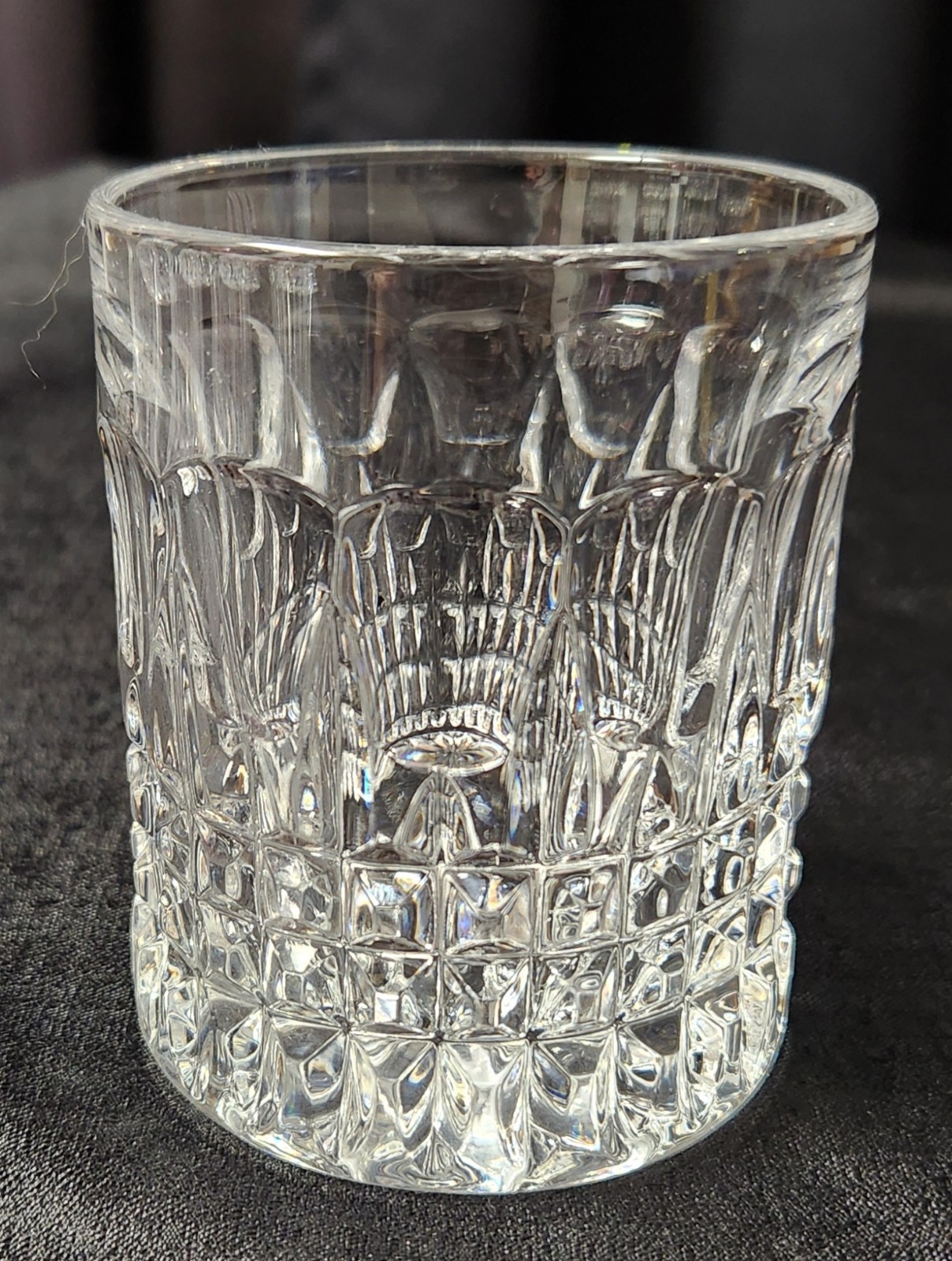 Gorham Crystal by Nachtmann "Fairfax" Pattern Double Old Fashion Glasses