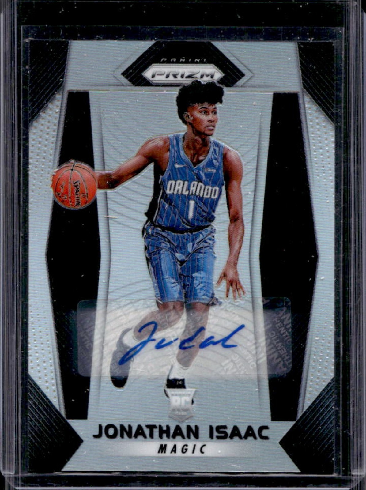 2017-18 Panini Prizm Jonathan Isaac Auto Silver Rookie RC #73 Magic