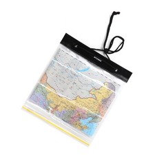 Outdoor Waterproof Map Bag Plastic Self-sealing Bag White (Without Map) Map Bag
