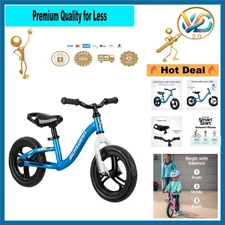 Elm Koen 12-Inch Kids Balance Bike with Adjustable Seat for Ages 2-13 – Ergon...