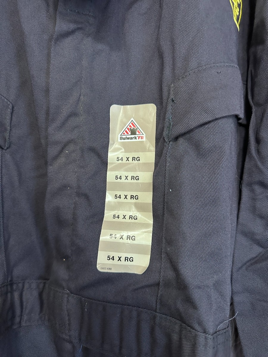 NEW NWT Bulwark FR Cat2, 2112 Coveralls Blue Reflective Ultrasoft