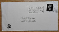 GB QEII 4d Machin EXETER FIRST PRIZE WINNER BRITAIN IN BLOOM slogan postmark