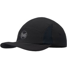 Buff Unisex 5 Panel Go Run Adjustable Cap Hat - Black