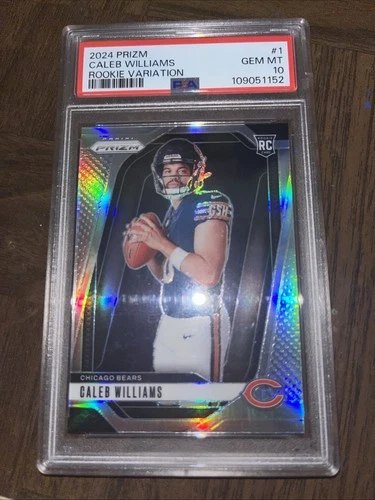 2024 Panini Prizm Rookie Variations Caleb Williams #1 Silver Prizm (RC) PSA 10