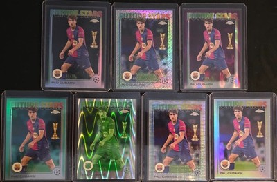 2024-25 Topps Chrome UEFA Club Competitions - Future Stars Pau Cubarsi #196 -LOT
