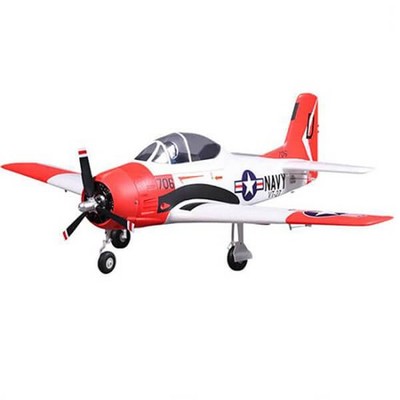 FMS 1400mm T-28D Trojan V4 ARTF (no Tx/Rx/Batt/Cgr) RC Modellflugzeug - rot
