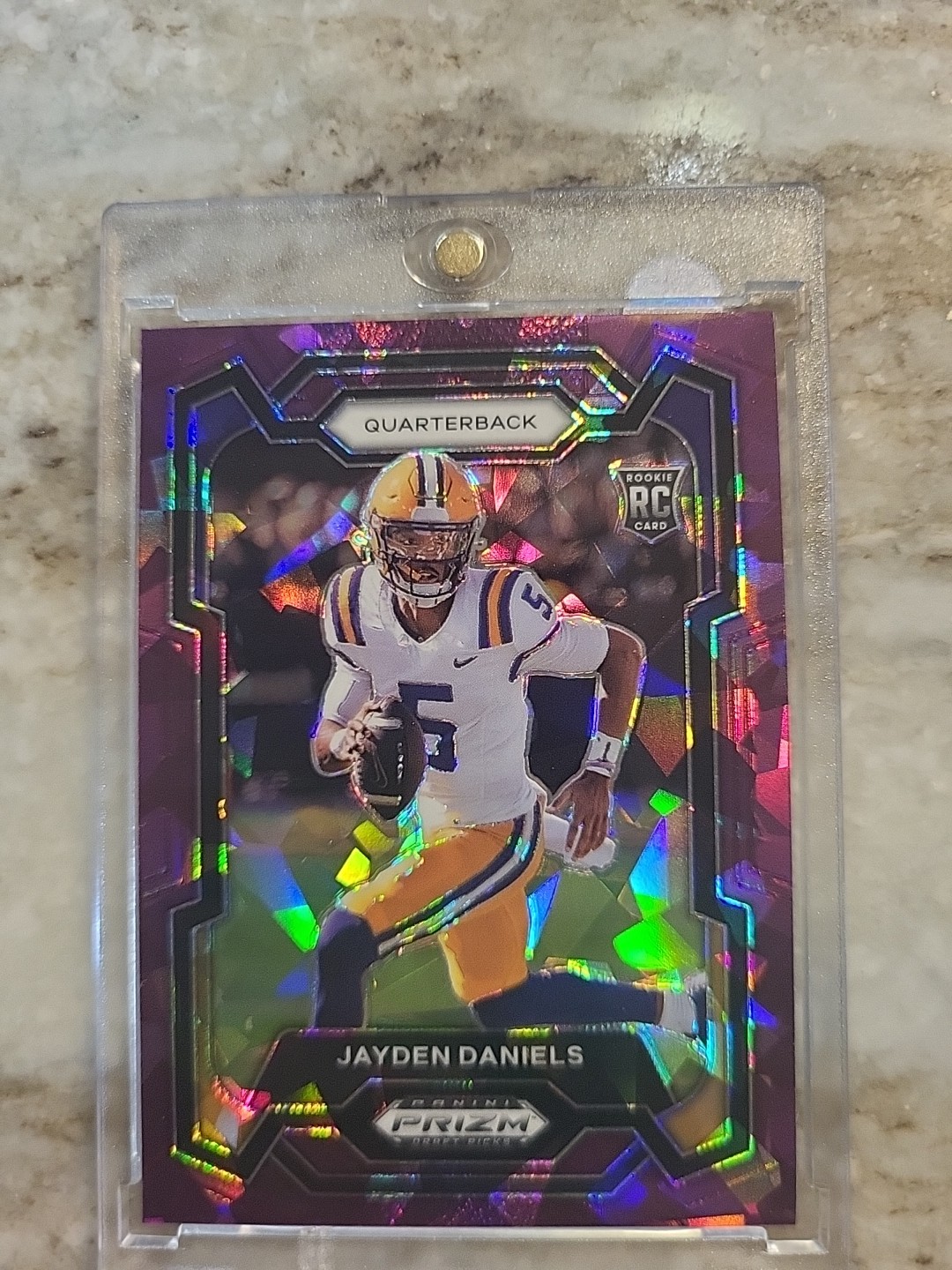 2024 Panini Prizm DP - Purple Ice Prizm #108 Jayden Daniels RC COLOR MATCH /149