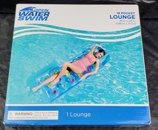 Open Water Swim 18 Pocket Lounger 74 in x 28 in Pool Float Mattress - NIB
