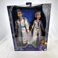 Mattel Disney Wish King Magnifico Queen Amaya of Rosas 2-Pack Fashion Dolls