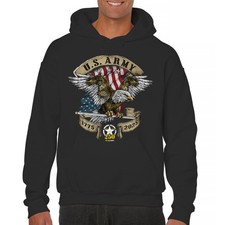 US Army Eagle Unisex Hoodie 250 Anniversary American Veteran DD 214
