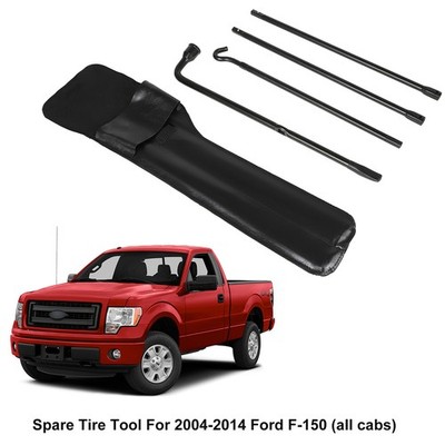 Spare Tire Lug Nut Wrench Jack Handle Tool Kit For 04-14 Ford F150