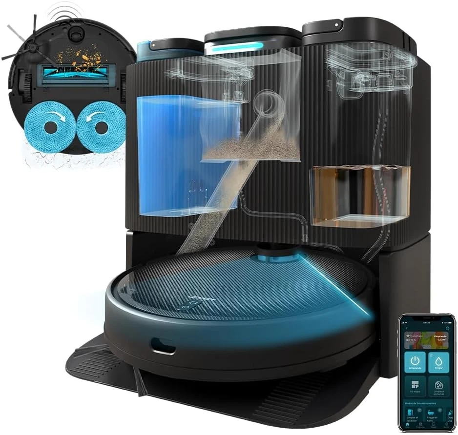 Cecotec Conga 11090 Spin Revolution Saugroboter, Schwarz - Bild 2 von 4