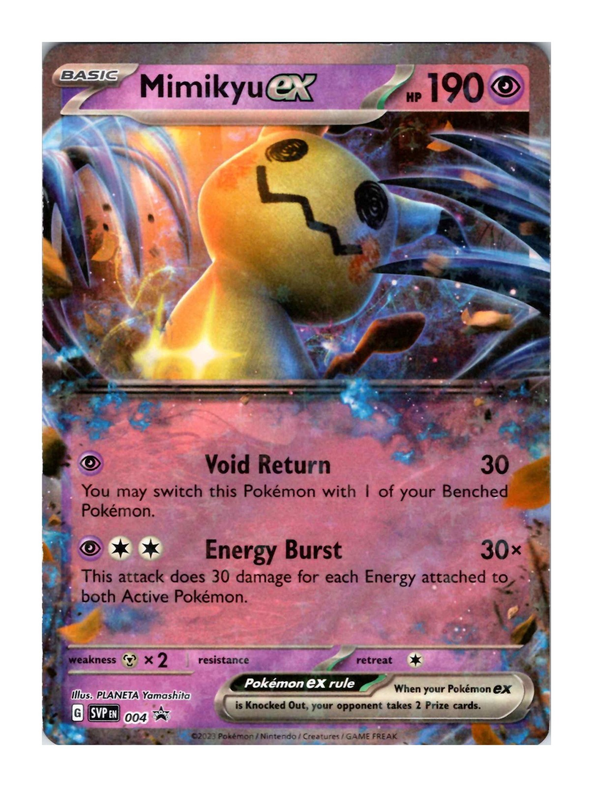 Mimikyu ex 4 Scarlet & Violet Black Star Promos Pokemon Card Promo Holo NM TCG