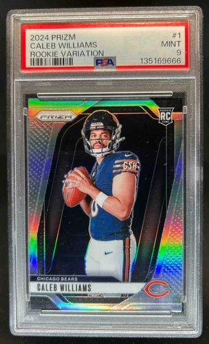 2024 Prizm Caleb Williams Rookie Variations Silver RC VAR #1 Bears PSA 9