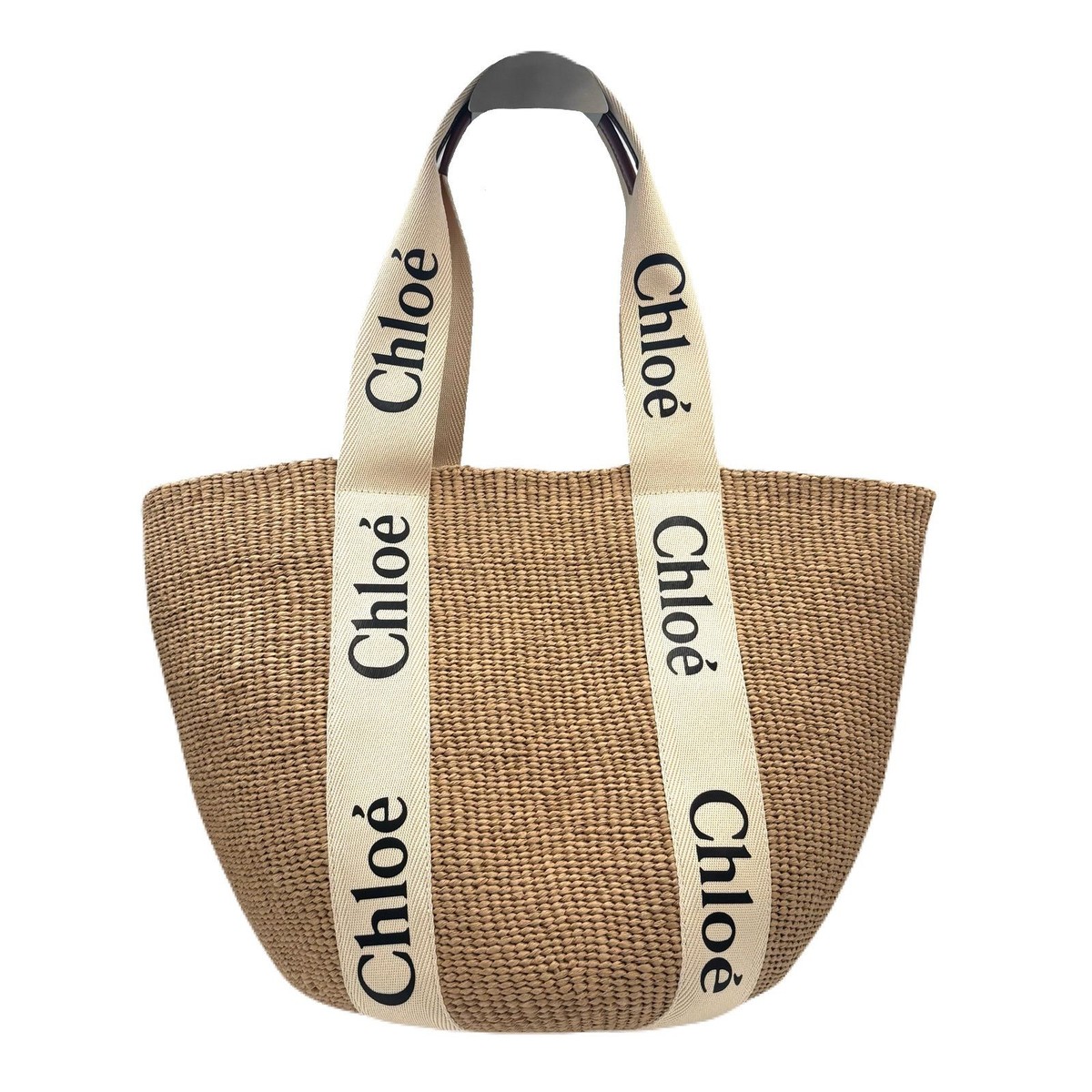 【送料&関税込】ChloAC Woody Shoulder Bag Chloe Woody Large Basket Tote Shoulder Bag CHC22SS380G55 101