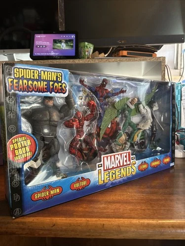 Marvel Legends Spider-Man’s Fearsome Foes Toybiz 2005 Nuevo en caja sellado Paquete de 5 Raro