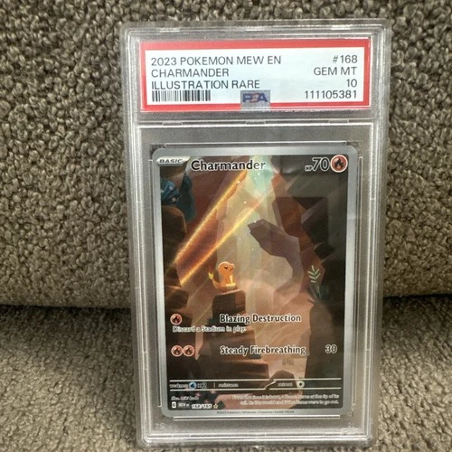 The Pokémon Company Charmander 168/165 Sv Scarlet & Violet 151 IR Holo EN PSA 10