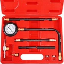 Fuel Injection Pump Pressure Tester Gauge Kit, Car Gasoline Gas Fuel Oil Injecto