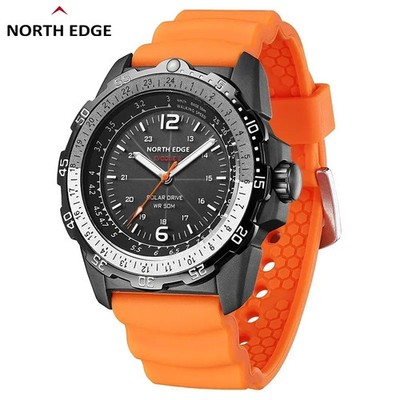 NORTH EDGE EVOQUE 2 Men's Solar Digital Sports Watch Luminous 50M Waterproof