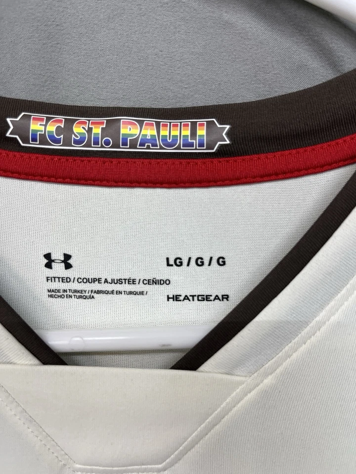 圣保利客场足球衬衫 2020/2021 女式球衣 XL 码 UA 足球 398 — 第 3/4 张图片