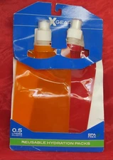 XGear Gear Reusable Hydration Packs 2 Bottles 0.5 Liters Each! BPA-Free New NICE