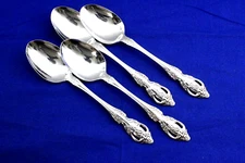 ONEIDA Stainless SSS RENOIR Set Of 4 SOUP SPOONS 6 3/4"   Pembrooke