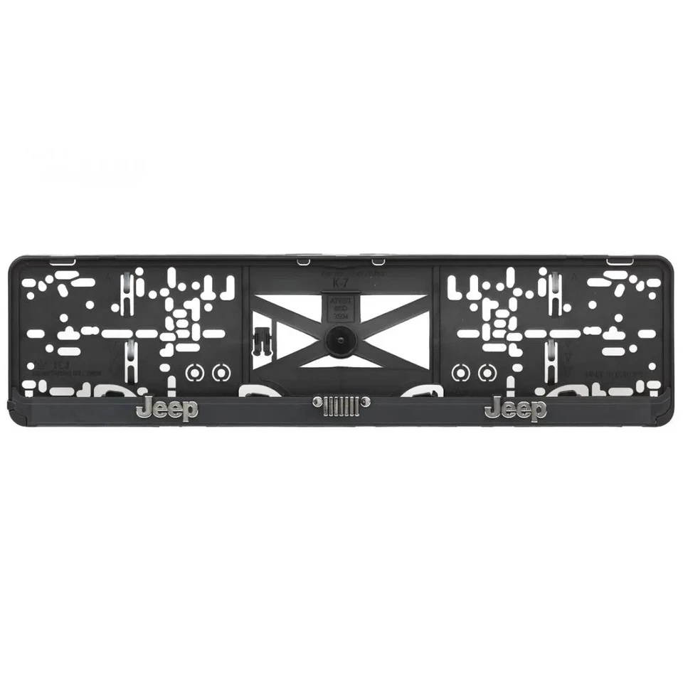 JEEP chrom 3D-Effekt Kennzeichenhalter Nummernschild - 2 Stück - Bild 3 von 3