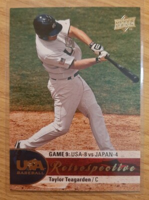 2009 UPPER DECK USA RETROSPECTIVE TAYLOR TEAGARDEN #10 TEAM USA