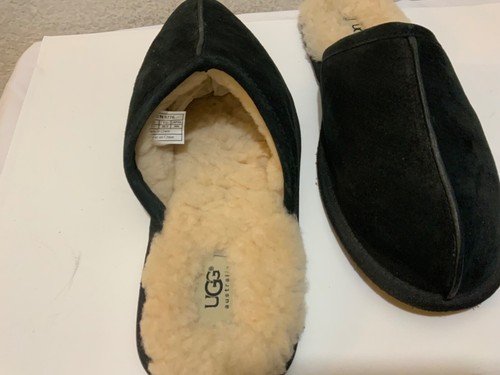 Zapatillas UGG Scuff para Hombres 12 Negras Mula Forradas de Piel de Oveja Puntera Dividida Gamuza 5776 - Imagen 9 de 13