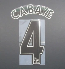 2007 - 2013 OFFICIAL SPORTING ID LEXTRA CABAYE 4 PLAYER SIZE BLACK NAMESET