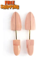 Premium Cedar Wooden Shoe Trees - Medium Size Men's US 7-9