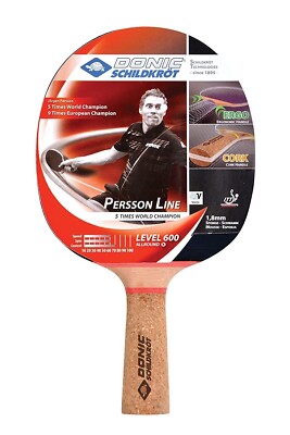 Donic Person 600 All Rounder Wooden Table Tennis Racket Bat Brown 85 grams