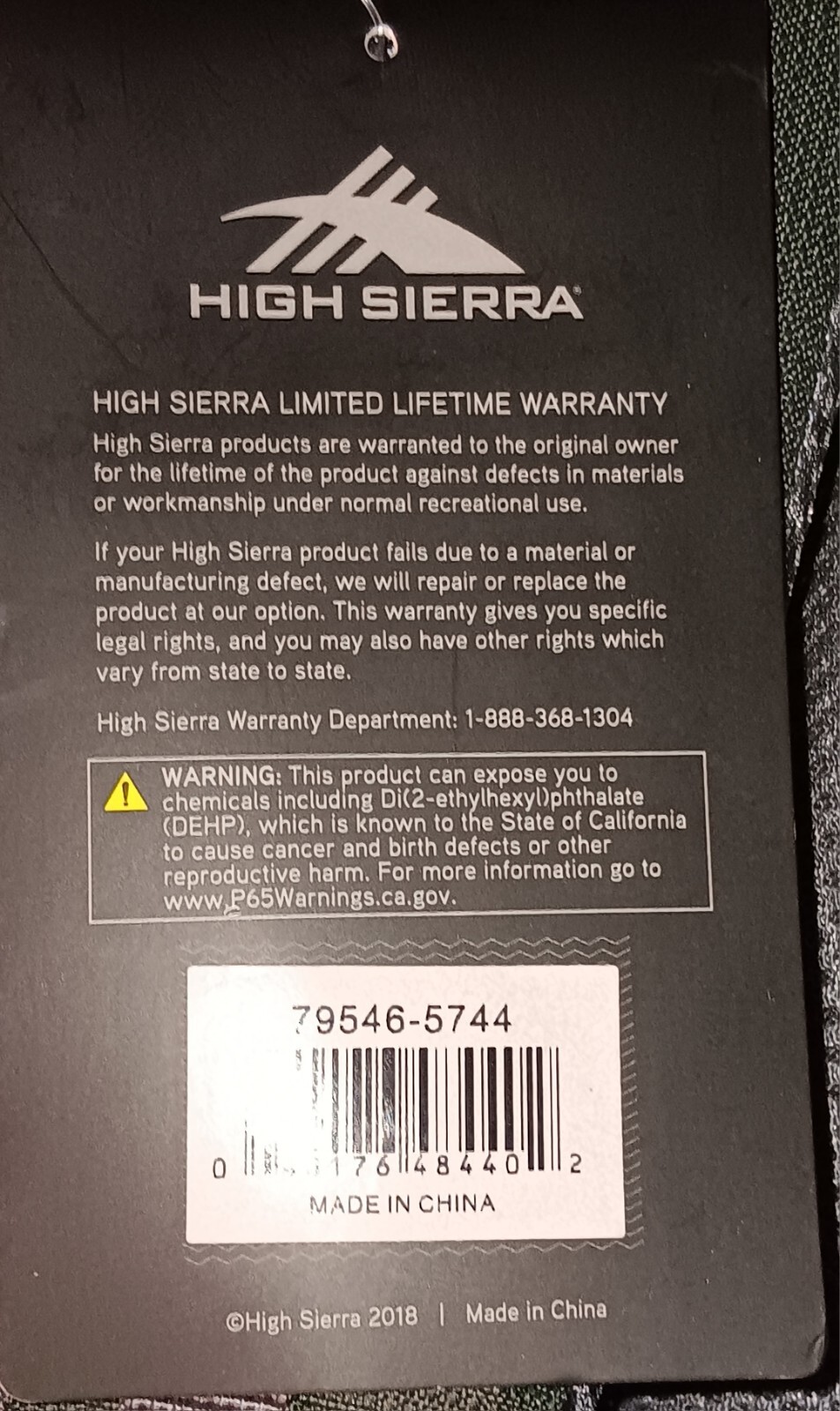 NWT High Sierra Pathway 40 L Internal Frame Hiking Backpack Green Neon Slate