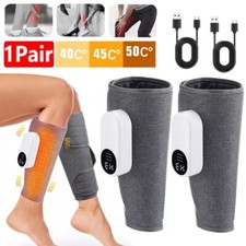 1 Pair Calf Air Compression Massager Electric Heating Leg Massager Muscles Relax