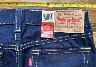NEW Levi's Mens Type 1 Iconic Straight Leg Blue Jeans Pant Size