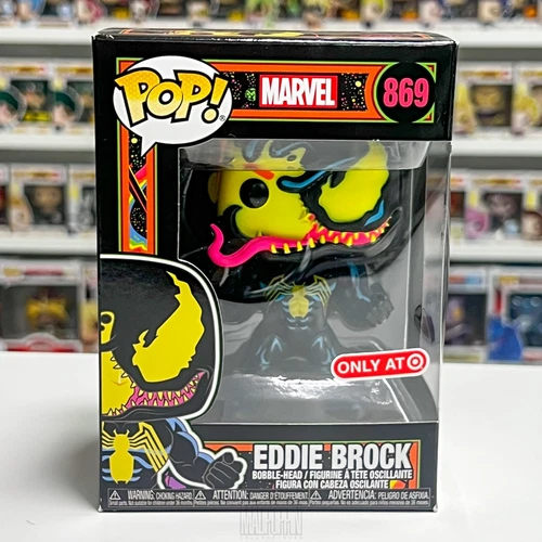 Funko Pop Marvel Eddie Brock Venom Blacklight 1st Original Release Target 869