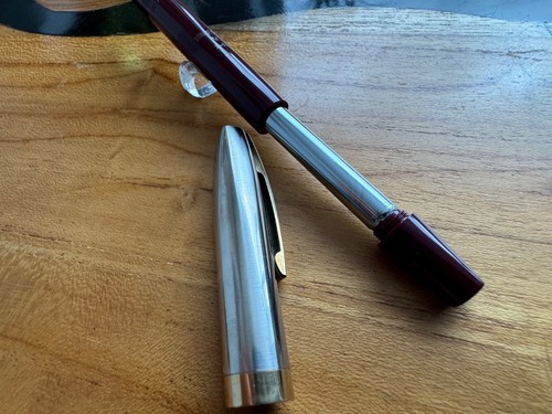 Sheaffer Imperial VI Burgund Touchdown Füllfederhalter USA - Kreide markiert XF - Bild 15 von 15