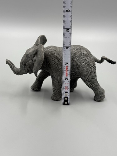 Safari Ltd 1994 Elephant Calf Vanishing Wild Collection Figure Vintage 6” Long - Picture 5 of 6