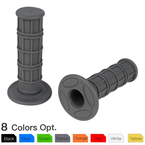 7/8" and 1" Rubber Hand Grip Handle Bar Throttle Grips Universal for Motorcycles - Foto 1 di 20