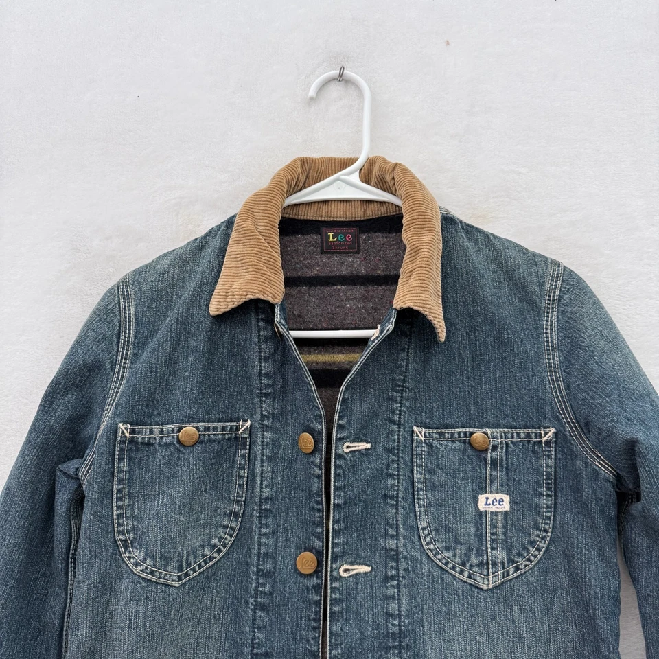 Lee Chore Coat Womens S Blue Sanforized Union Made Blanket Line Reproduction - Image 2 of 4