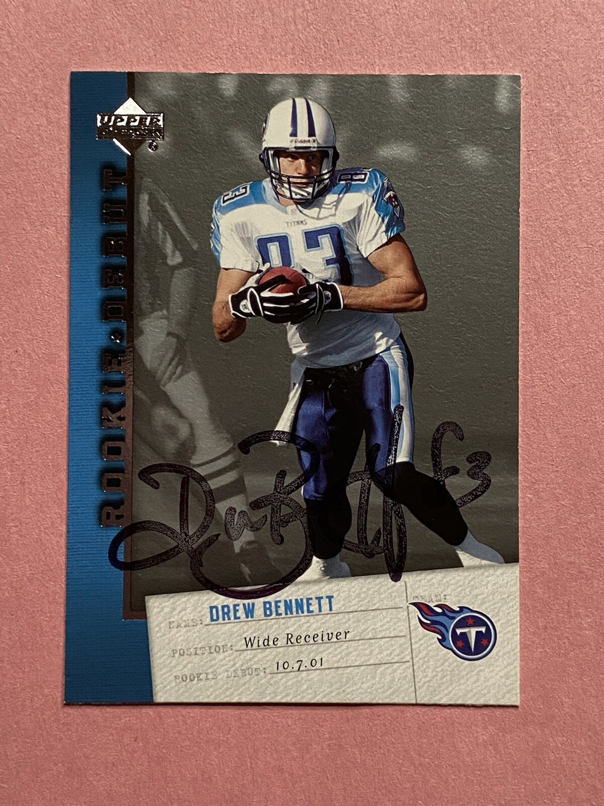 Drew Bennett 2006 Upper Deck Rookie Debuts IP Auto Autograph 
