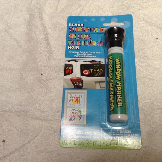 New BLACK Temporary Marker Paint Car Windows Washable eBay